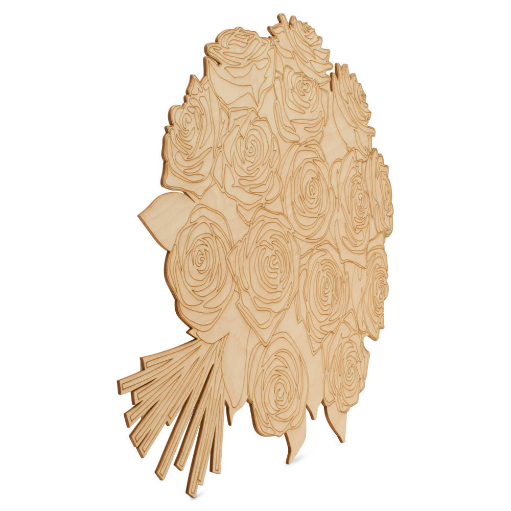 23" Rose Bouquet Cutout
