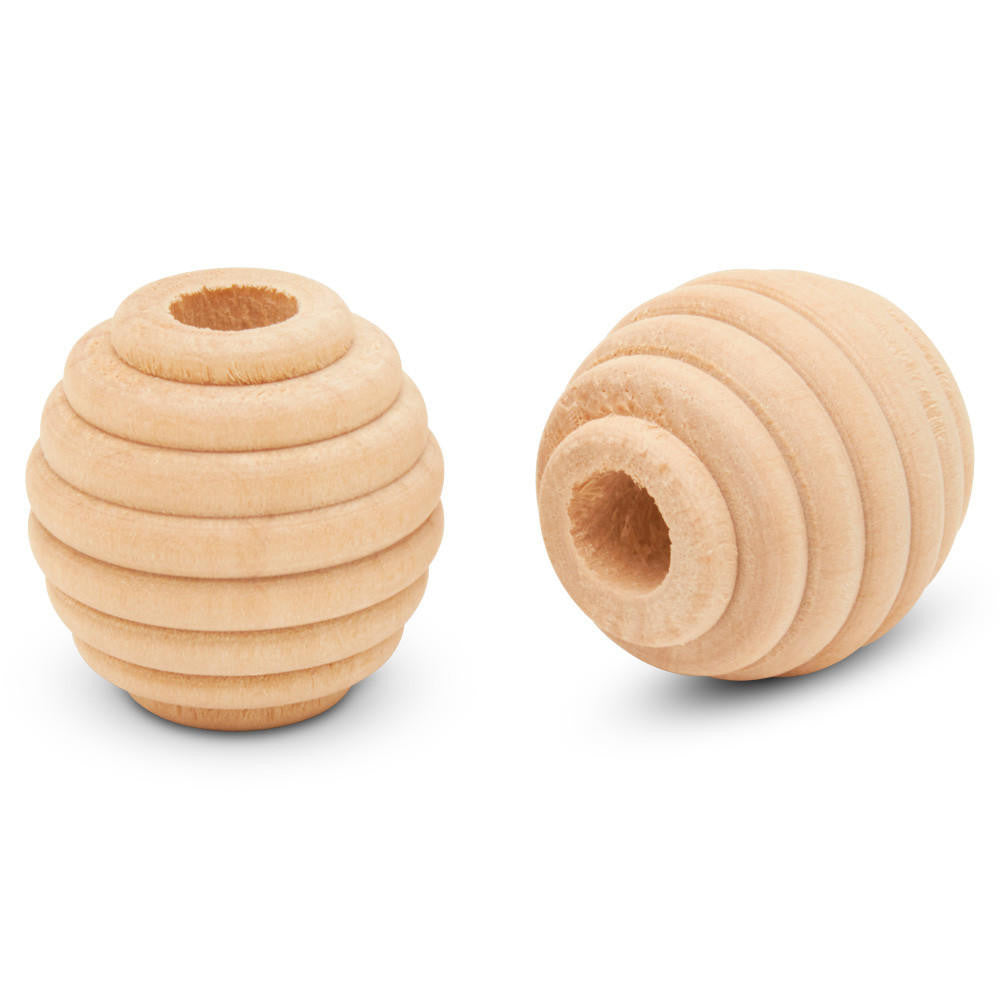 Woodpeckers Crafts Round Beehive Bead, 1”