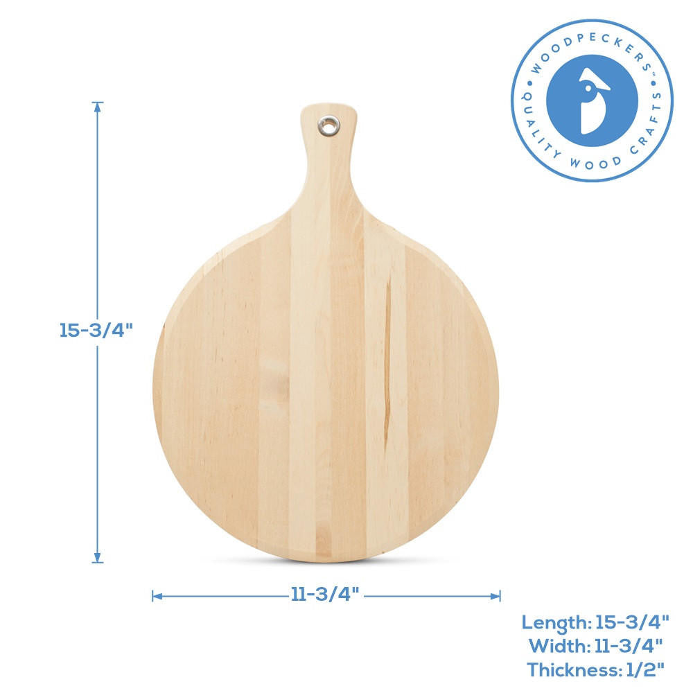 Woodpeckers Crafts Round Cutting Board 16”