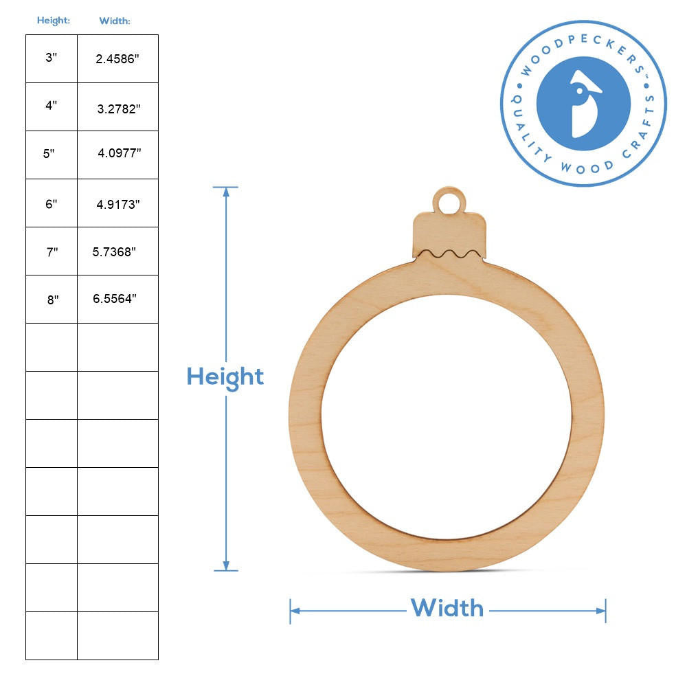 Woodpeckers Crafts Round Picture Frame Ornaments