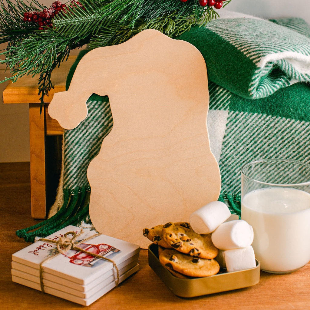 Woodpeckers Crafts Santa Cutout Large 10"L x 8"W