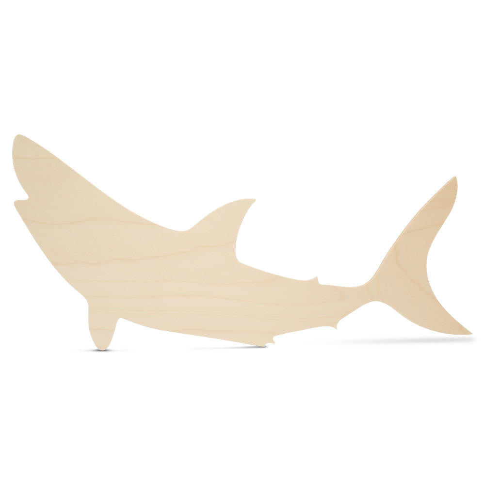 Woodpeckers Crafts Shark Wood Cutout, 18”