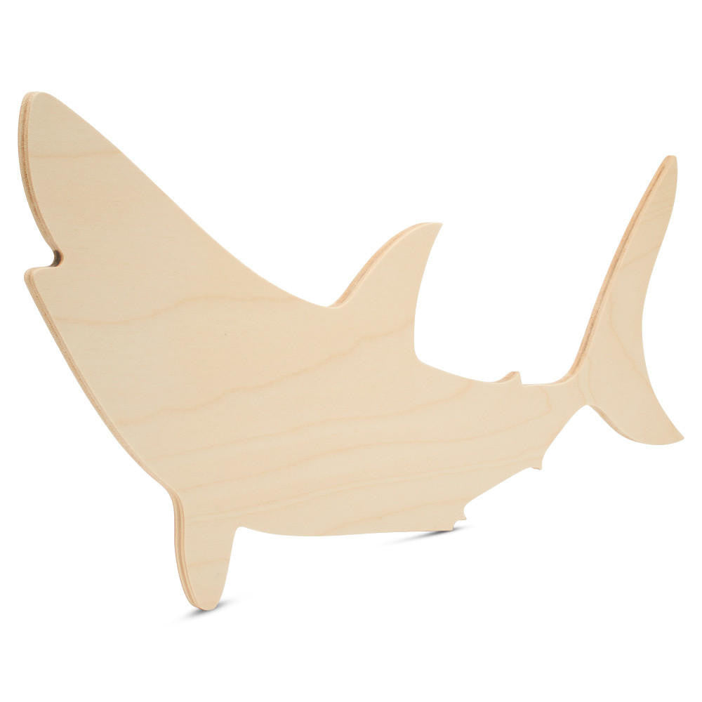 Woodpeckers Crafts Shark Wood Cutout, 18”