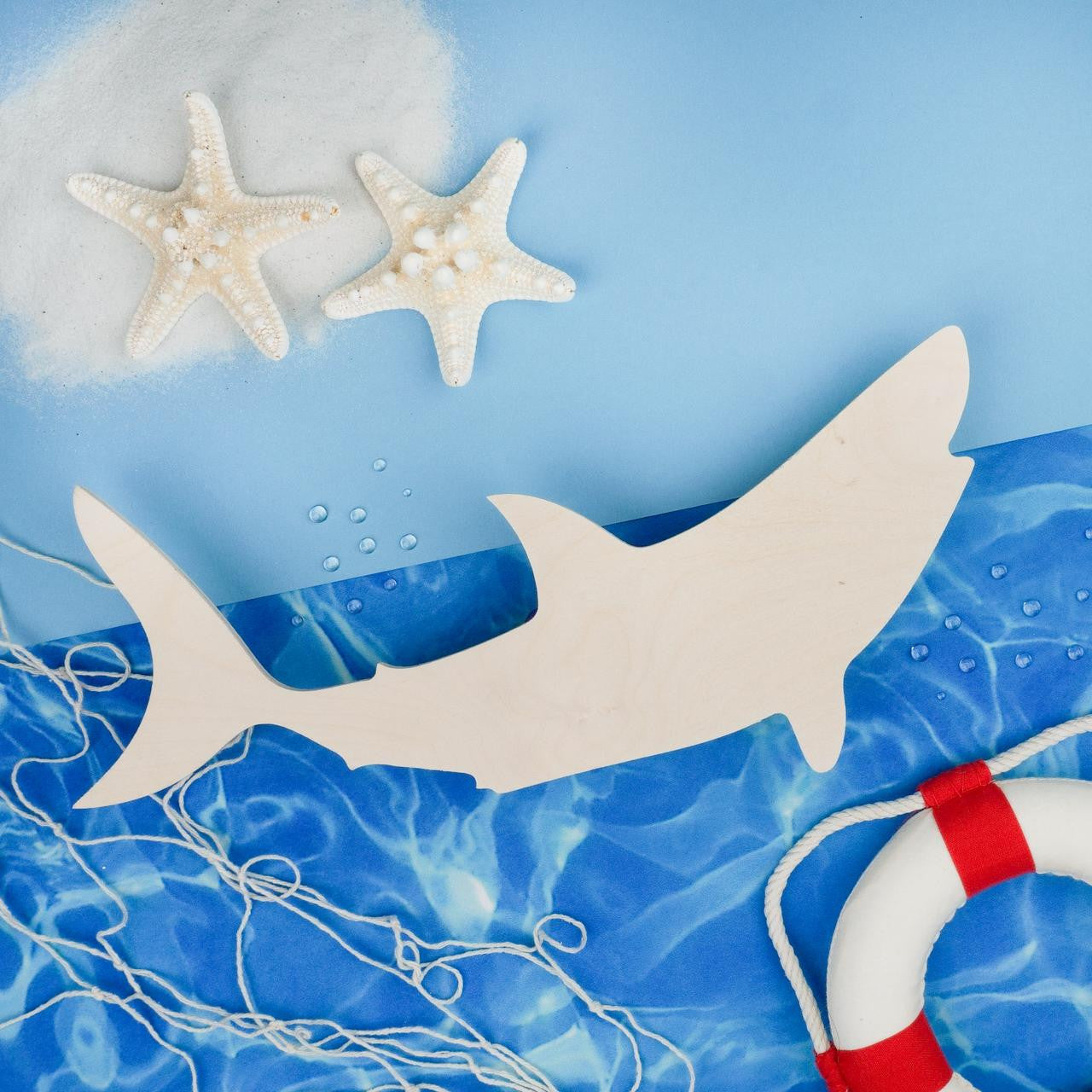 Woodpeckers Crafts Shark Wood Cutout, 18”