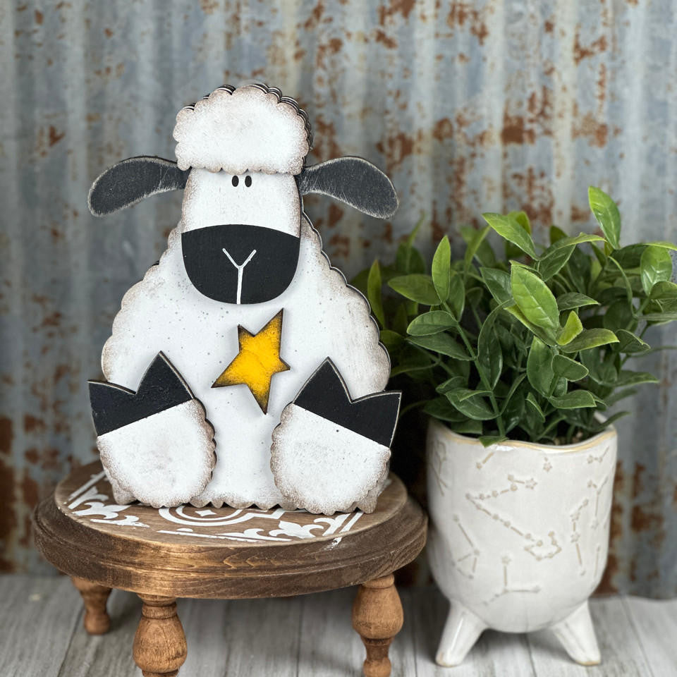 Woodpeckers Crafts Sheep Shelf Sitter by Pickitz