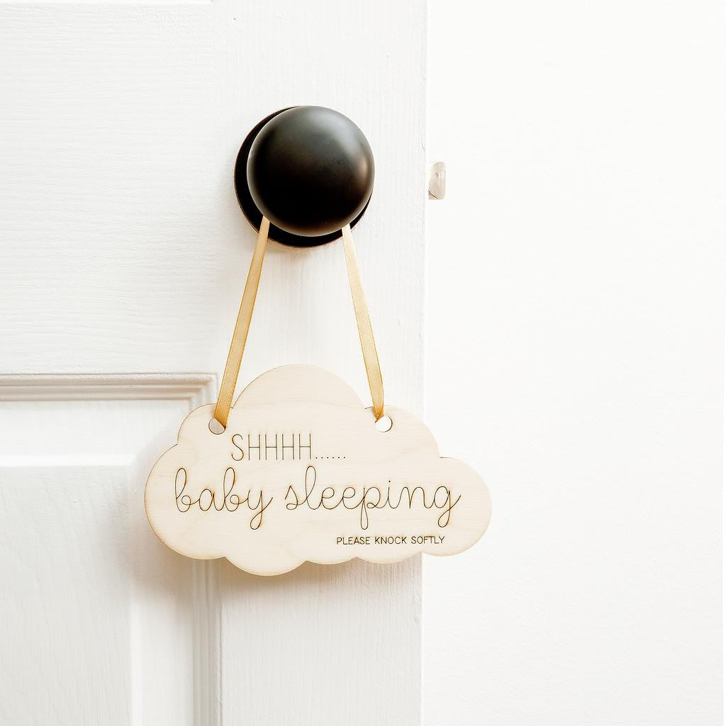 "Shh Baby Sleeping" Sign