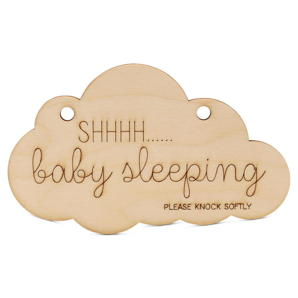 "Shh Baby Sleeping" Sign