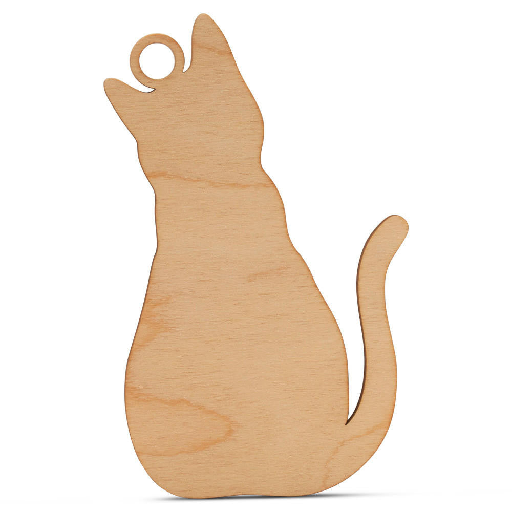 Woodpeckers Crafts Sitting Cat Ornament