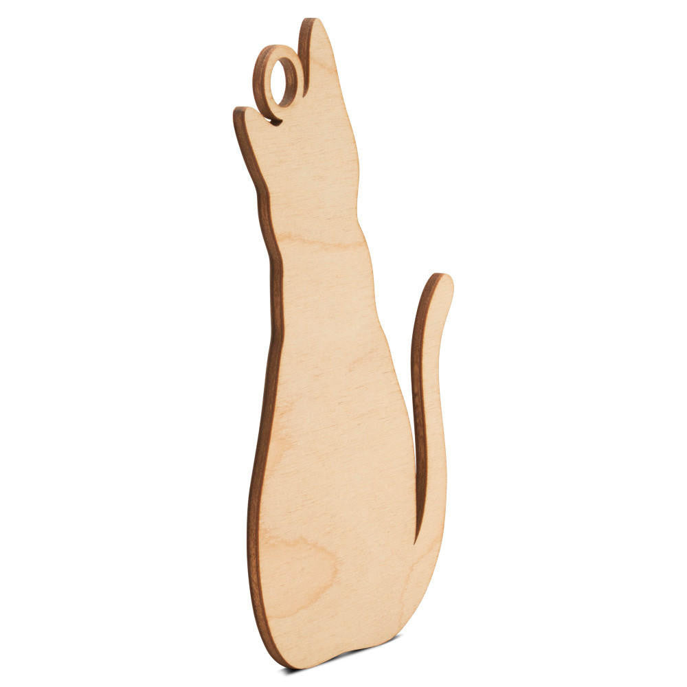 Woodpeckers Crafts Sitting Cat Ornament