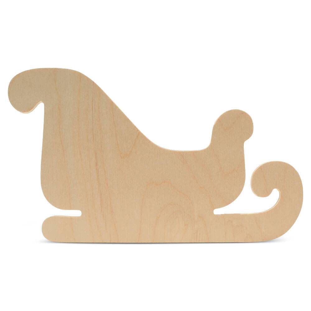 Woodpeckers Crafts Sleigh Cutout Large 12" x 7"