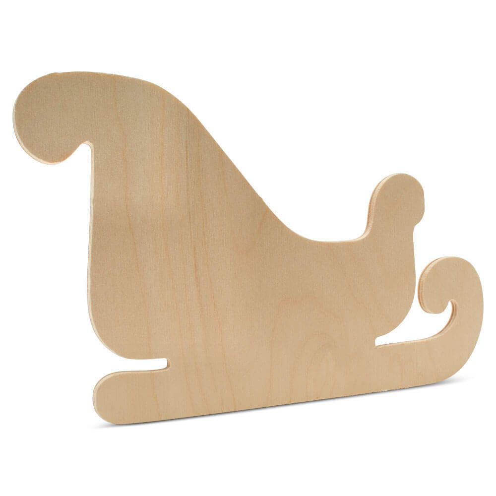 Woodpeckers Crafts Sleigh Cutout Large 12" x 7"