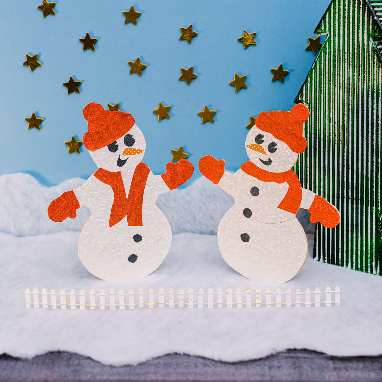 Woodpeckers Crafts Snowman Cutout 12" X 9-7/8"