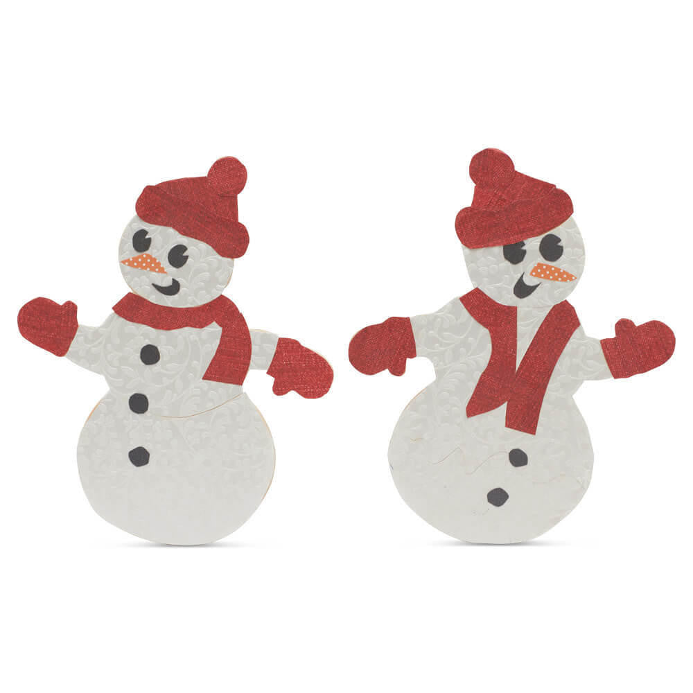 Woodpeckers Crafts Snowman Cutout Large 11-1/2"L x 9-1/4"W