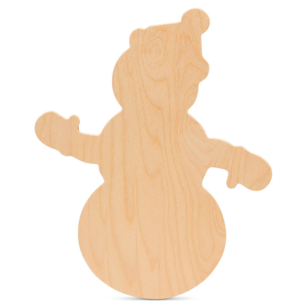 Woodpeckers Crafts Snowman Cutout Large 11-1/2"L x 9-1/4"W
