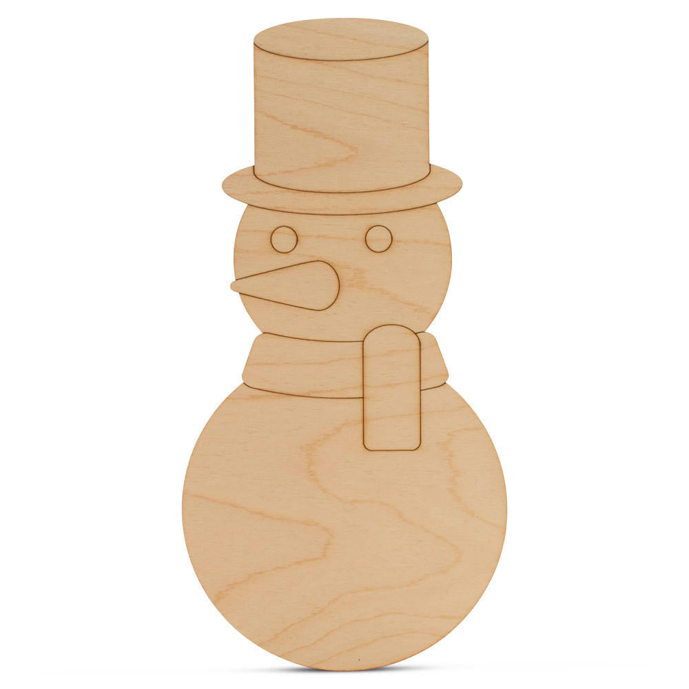 20" Snowman Cutout with Top Hat