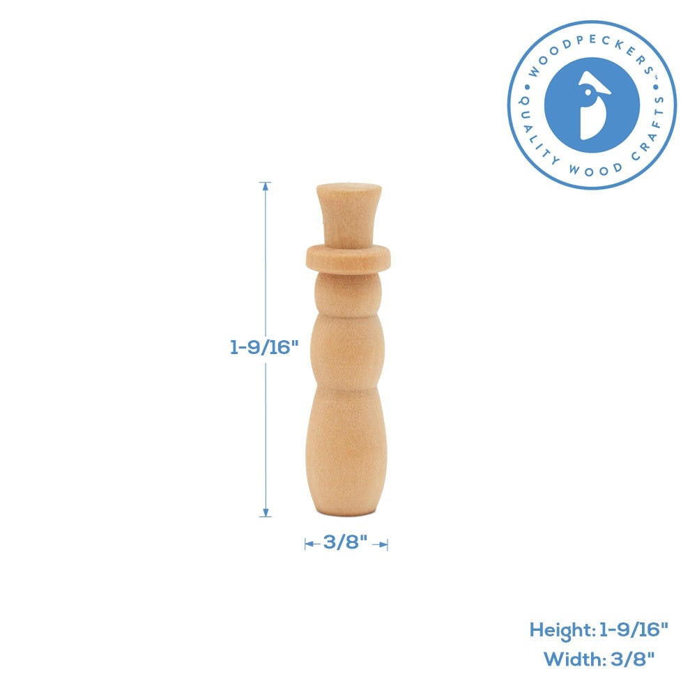 Woodpeckers Crafts Snowman Mini Primitive, 1-9/16"