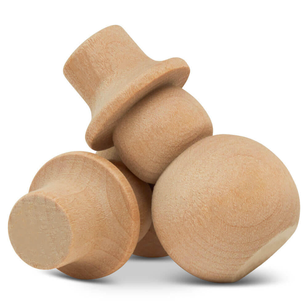 Woodpeckers Crafts Snowman Small, 2-1/8", with Flat Hat