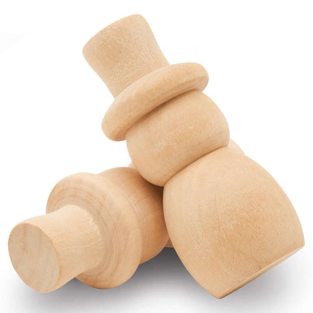 Woodpeckers Crafts Snowman Small, 2-5/8", with Flat Hat