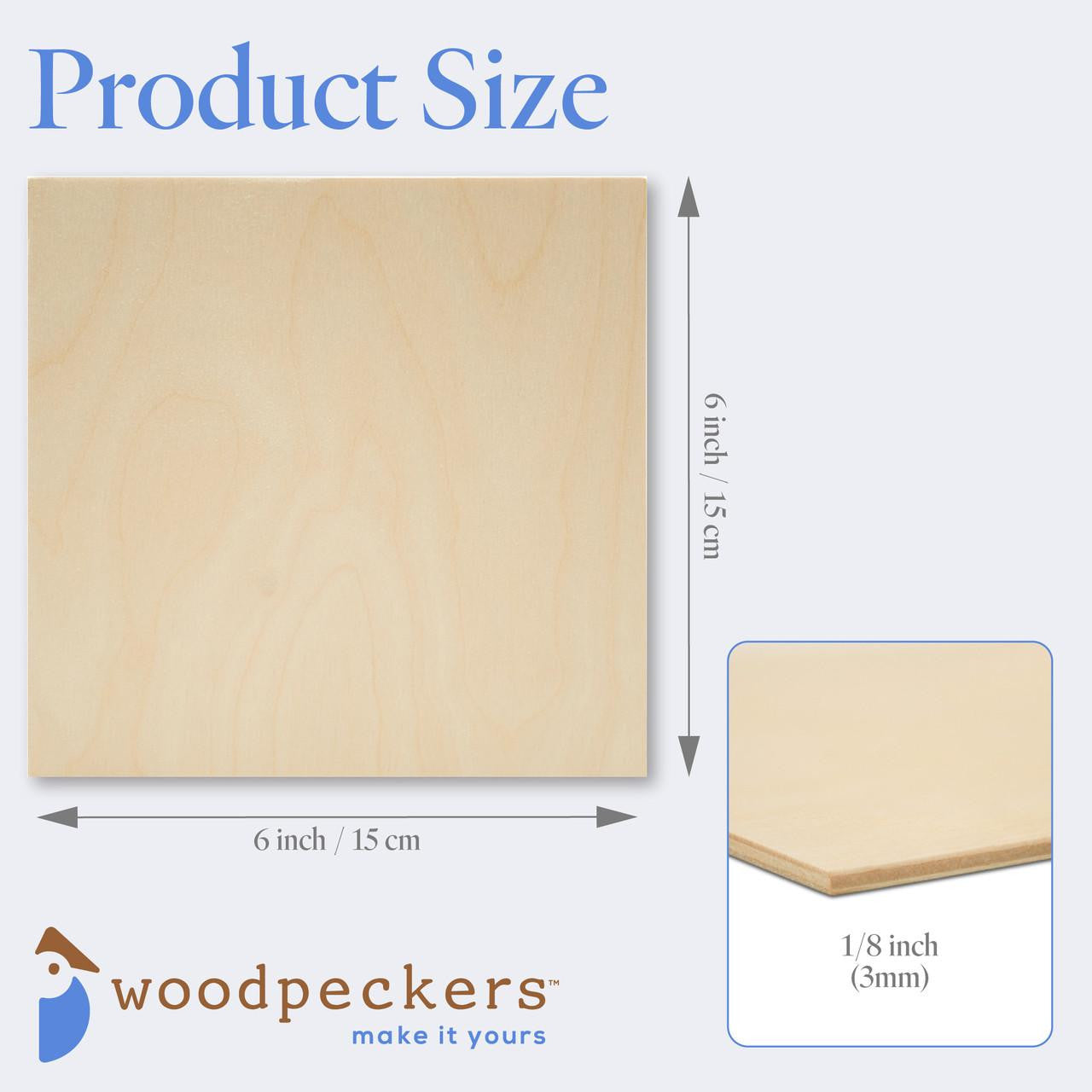 Woodpeckers Crafts Square Cutout, 6"