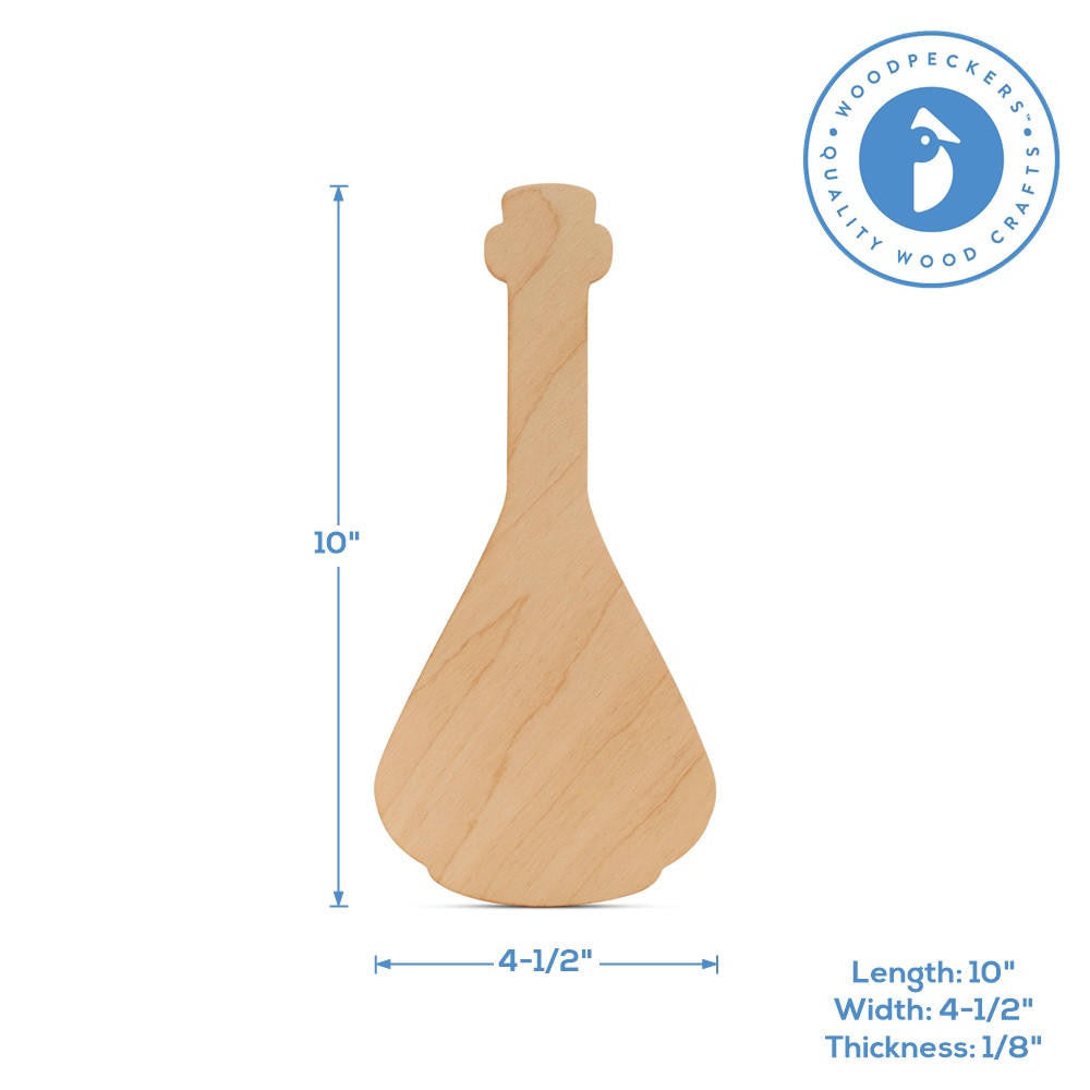 Woodpeckers Crafts Tall Wood Potion Bottle Cutout, 10”