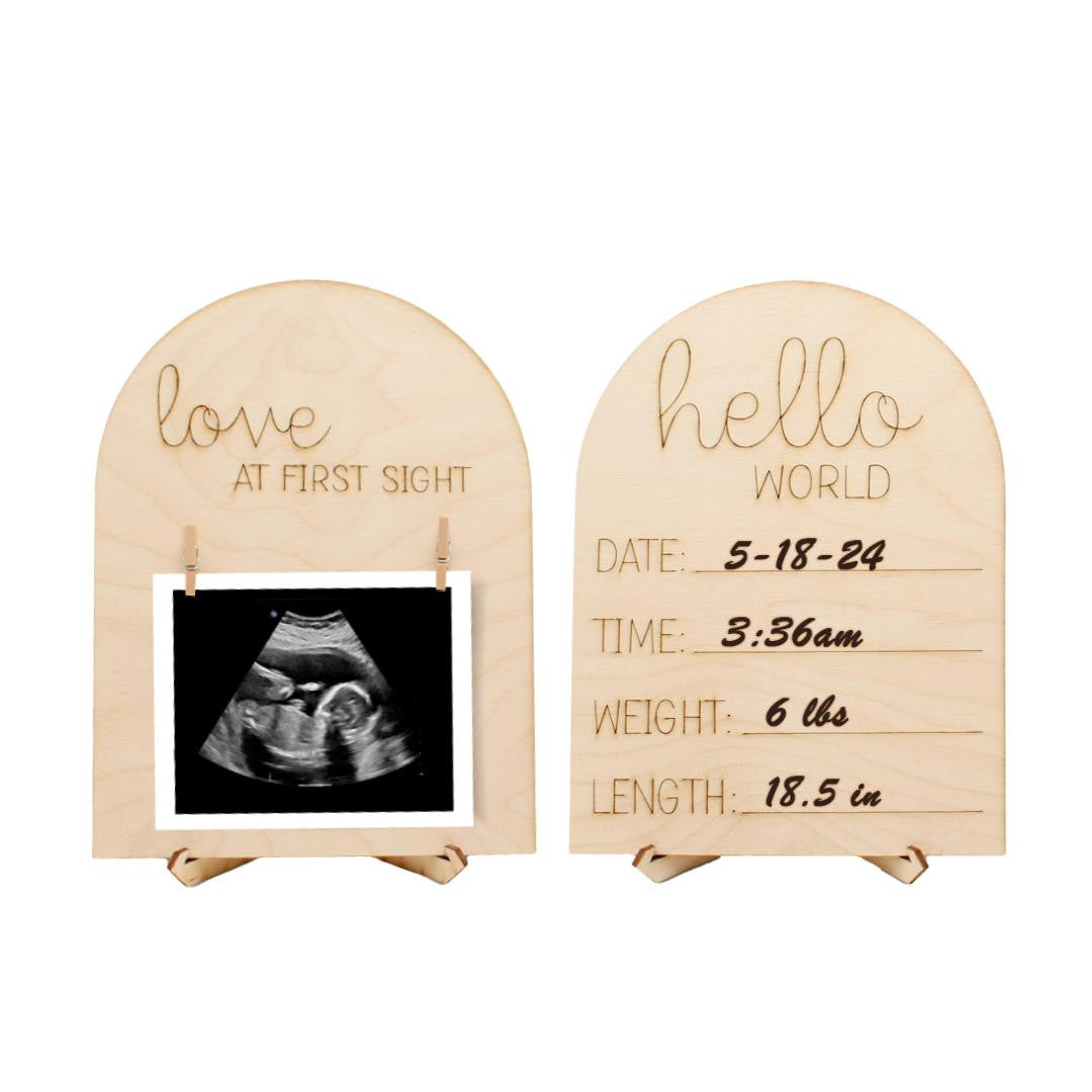 Ultrasound & Baby Arrival Picture Frames, Set of 2