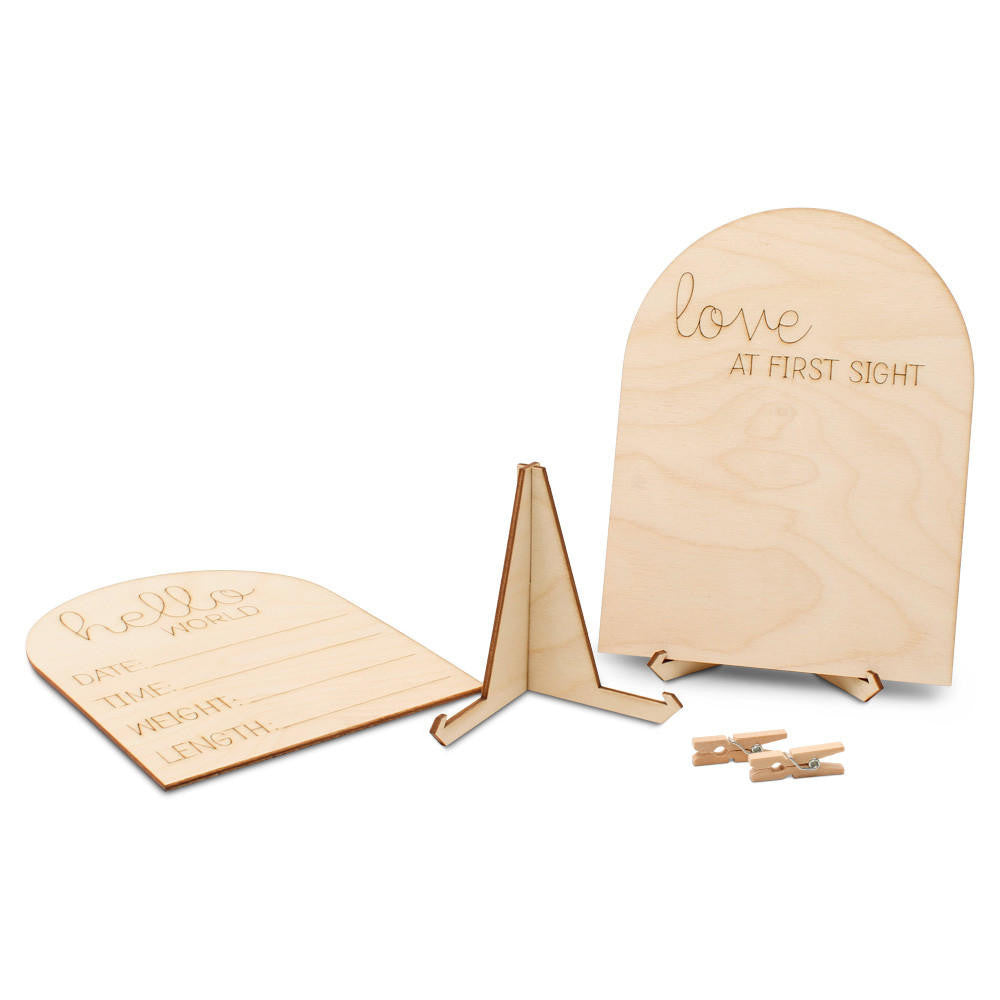 Ultrasound & Baby Arrival Picture Frames, Set of 2