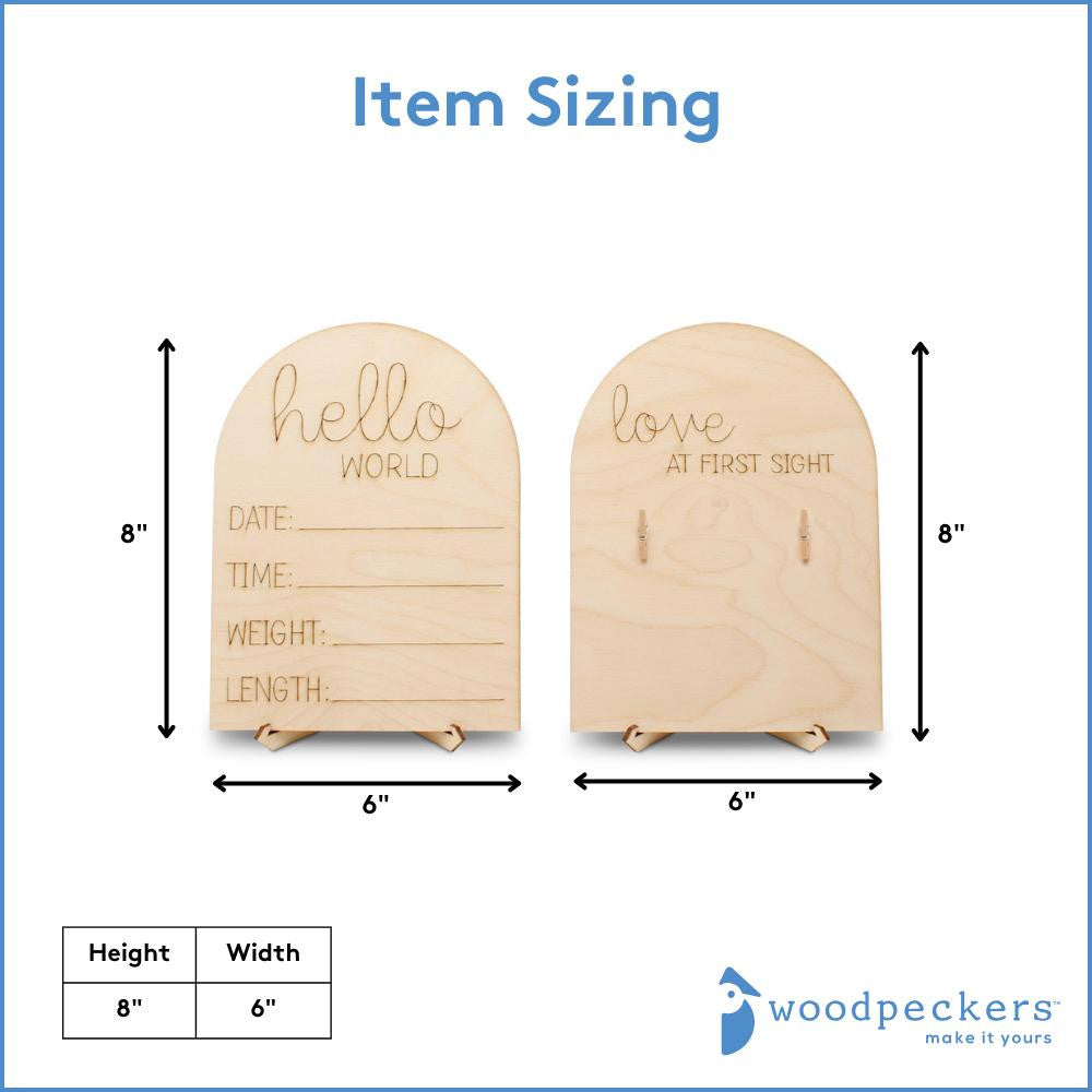 Ultrasound & Baby Arrival Picture Frames, Set of 2