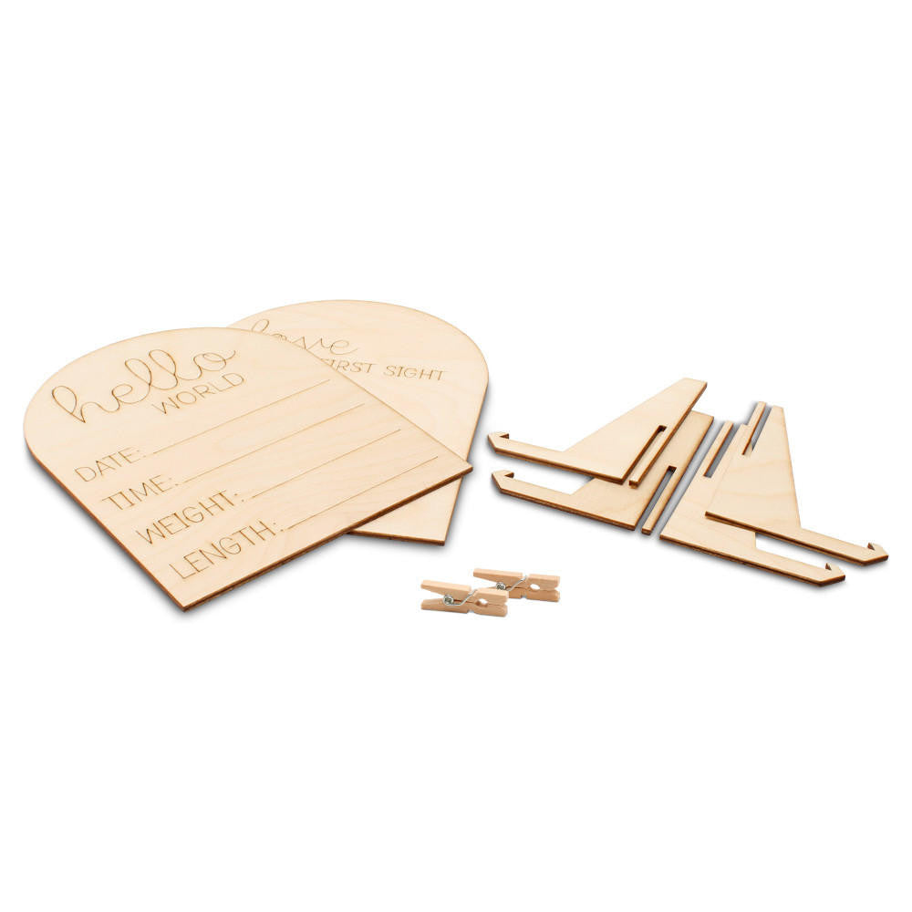 Ultrasound & Baby Arrival Picture Frames, Set of 2