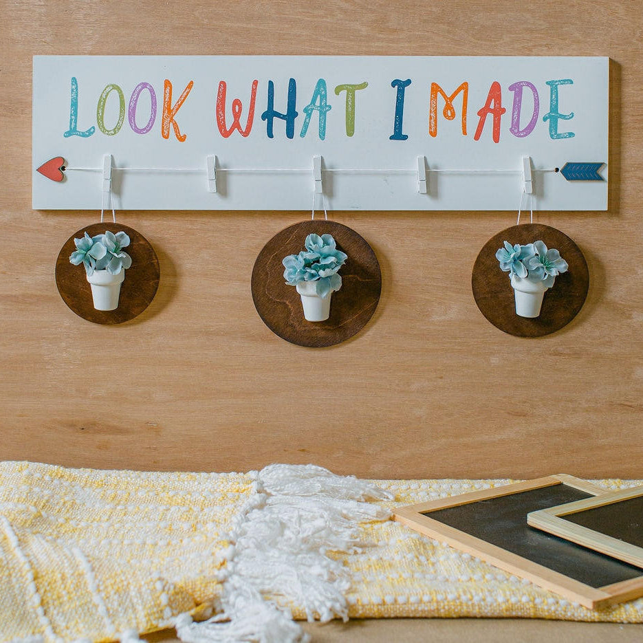 Woodpeckers Crafts Unfinished Wood Flower Pot Half, 1"