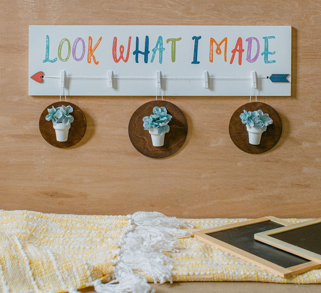 Unfinished Wood Flower Pot Half, 1"