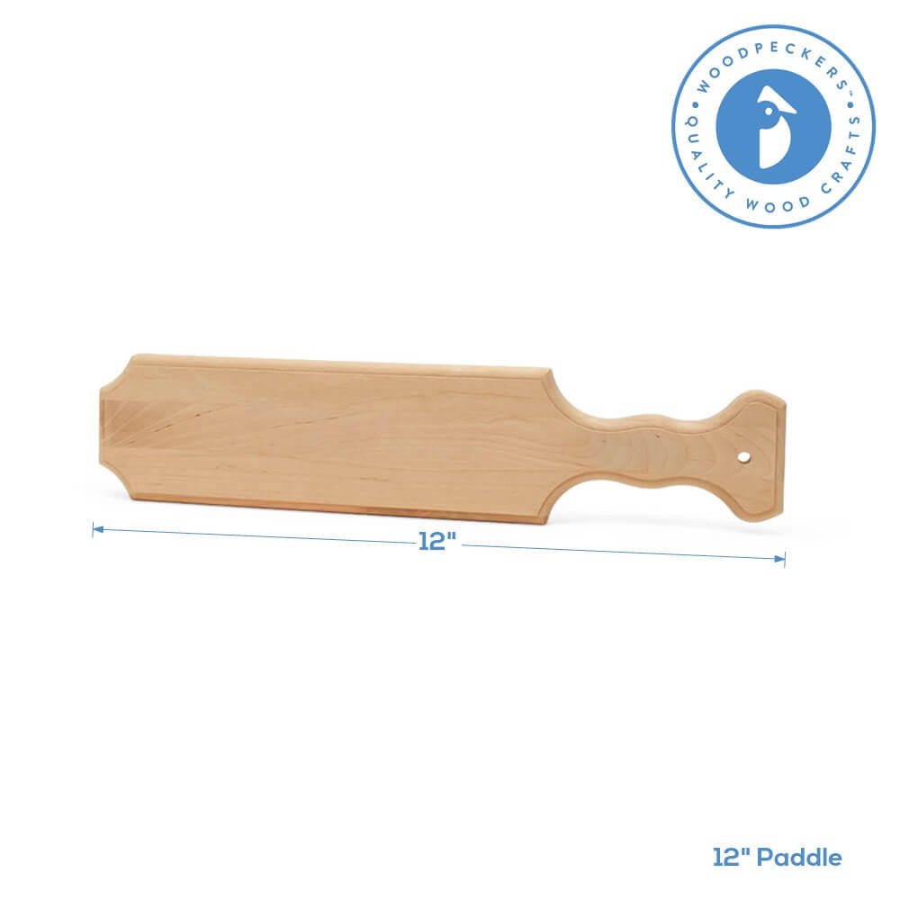 Woodpeckers Crafts Unfinished Wood Paddle 12"