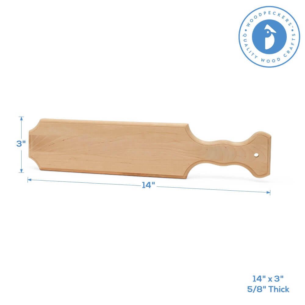 Woodpeckers Crafts Unfinished Wood Paddle 14"