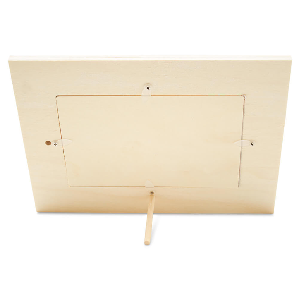 Woodpeckers Crafts Unfinished Wood Photo Frame, 8” x 6”