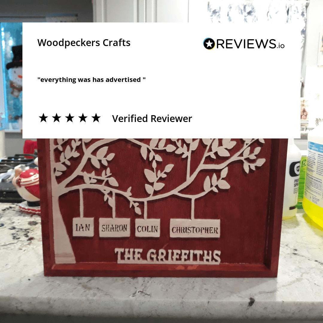 Woodpeckers Crafts Unfinished Wood Tray Frame 12" x 12"