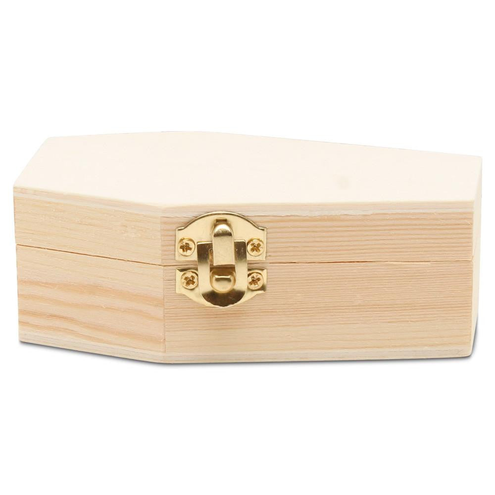 Unfinished Wooden Coffins, 4"