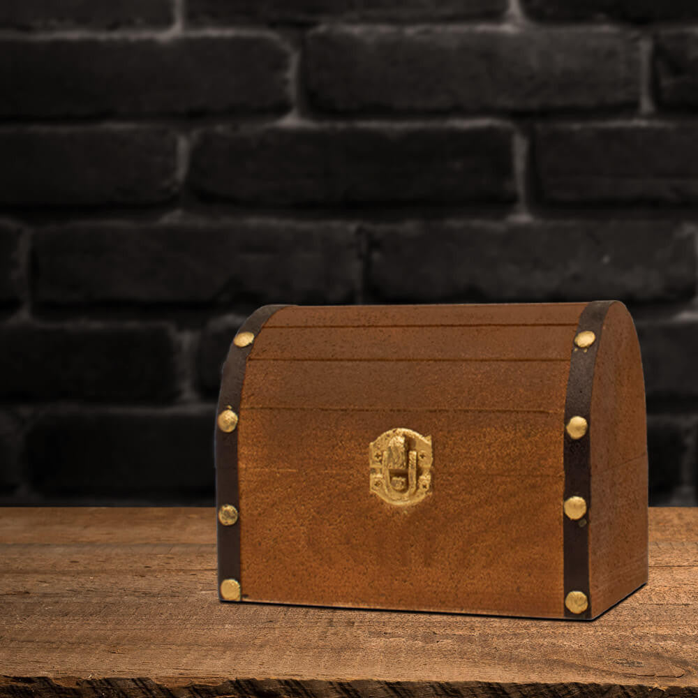 Woodpeckers Crafts Unfinished Wooden Treasure Chest, 6" x 4.5"