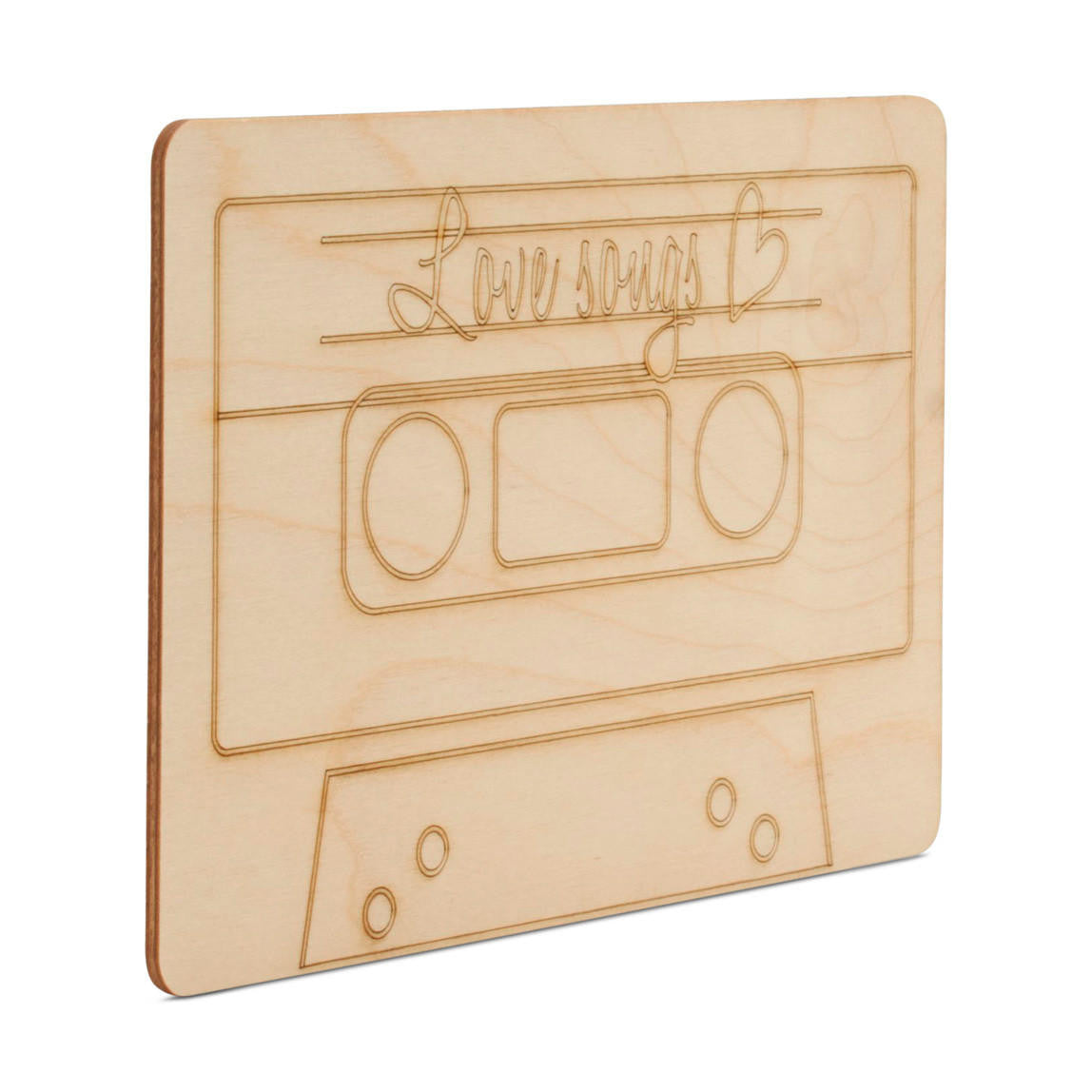 Woodpeckers Crafts Valentine’s Cassette Cutout