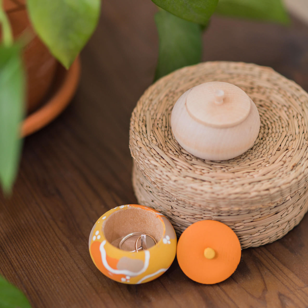 Woodpeckers Crafts Vanity Trinket Box