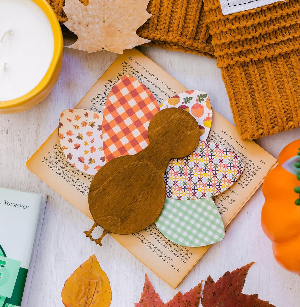 Whimsical Wood Turkey Cutout Medium, 8" x 8.7"