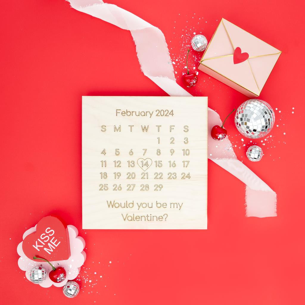 Woodpeckers Crafts "Will You Be My Valentine” Calendar Cutout