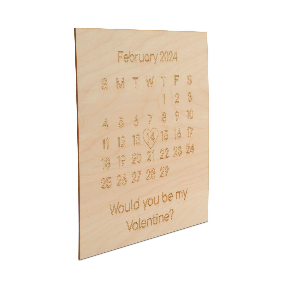 Woodpeckers Crafts "Will You Be My Valentine” Calendar Cutout