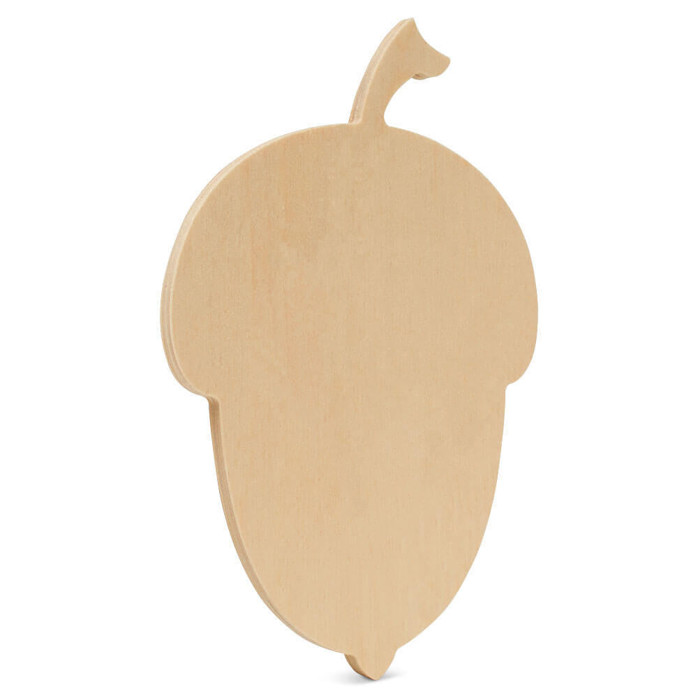 Woodpeckers Crafts Wood Acorn Cutout Small, 8" x 5.5"