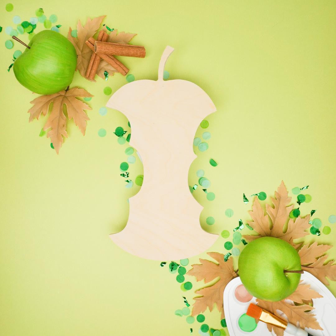 Woodpeckers Crafts Wood Apple Core Cutout, 12" x 6-1/2"