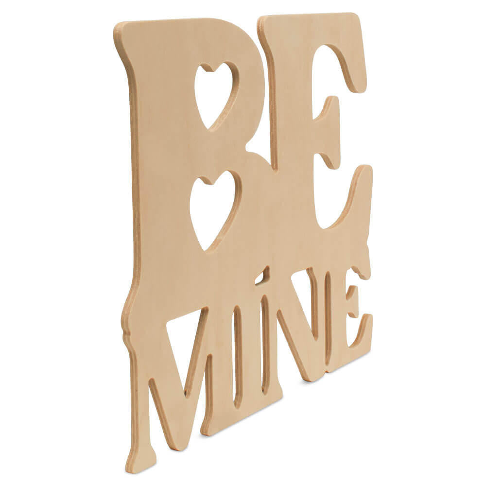 Woodpeckers Crafts Wood "Be Mine" Cutout, 12" x 10.5"