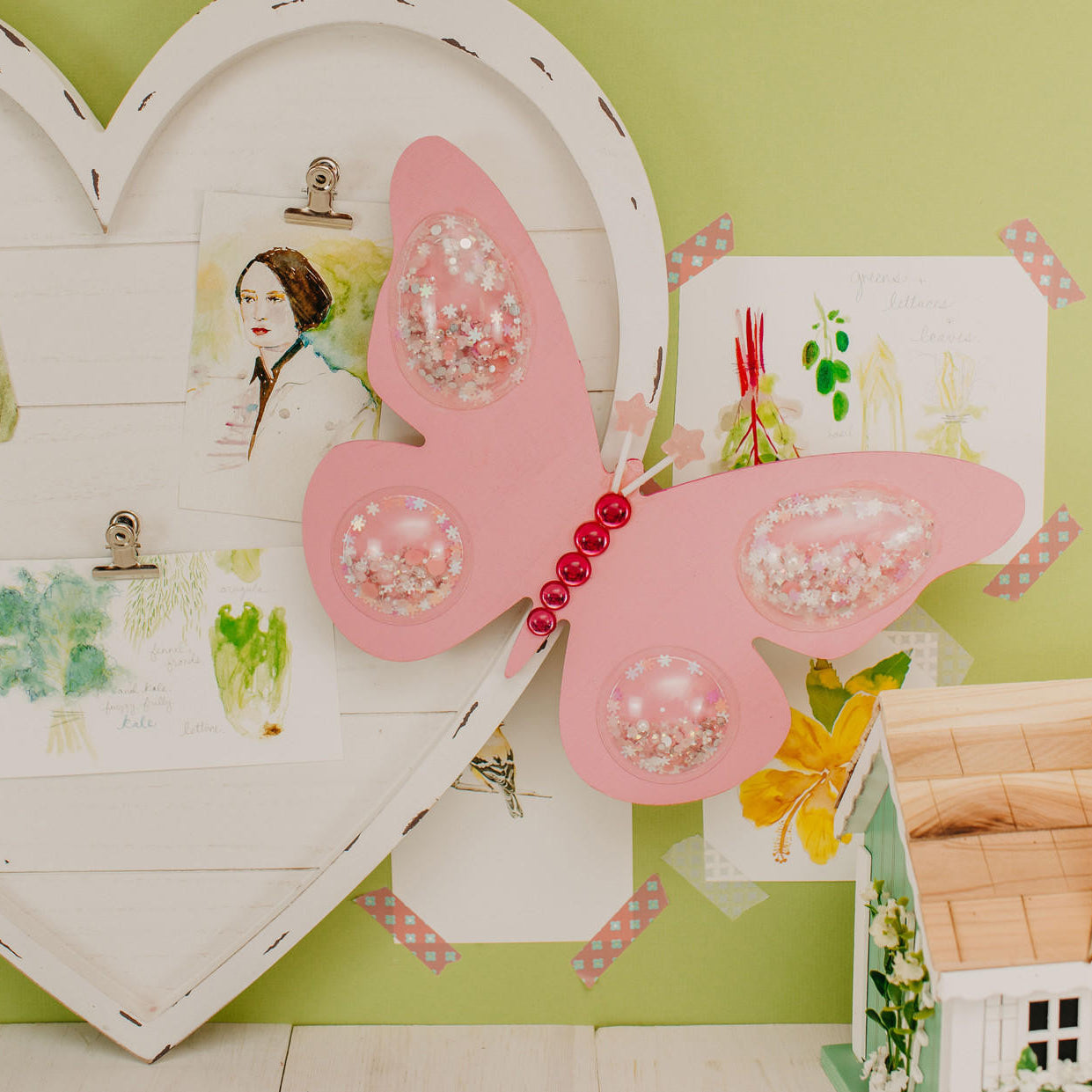 Woodpeckers Crafts Wood Butterfly Cutout Extra Large, 16" x 11"