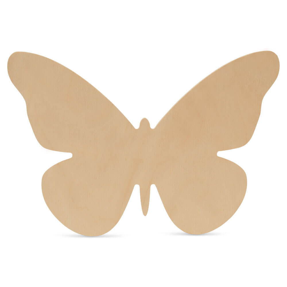 Wood Butterfly Cutout Large, 12" x 8"