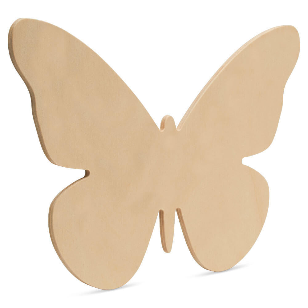 Woodpeckers Crafts Wood Butterfly Cutout Medium, 8" x 5.5"