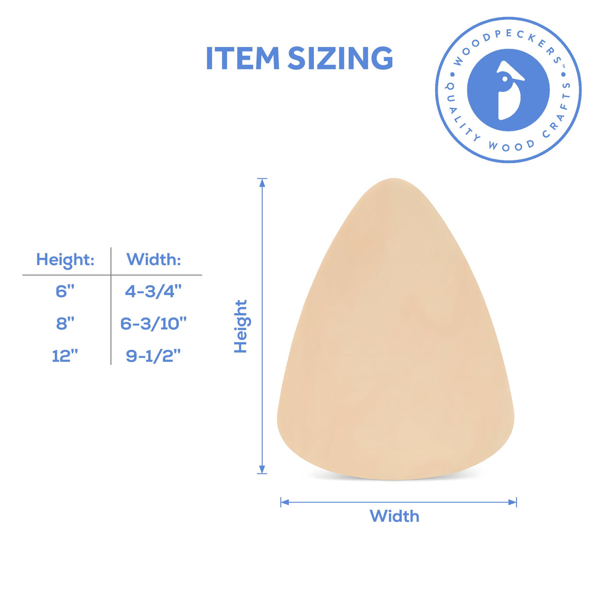 12" Wood Candy Corn Cutout