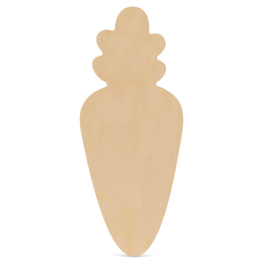 Woodpeckers Crafts Wood Carrot Cutout, Large, 12" x 5"
