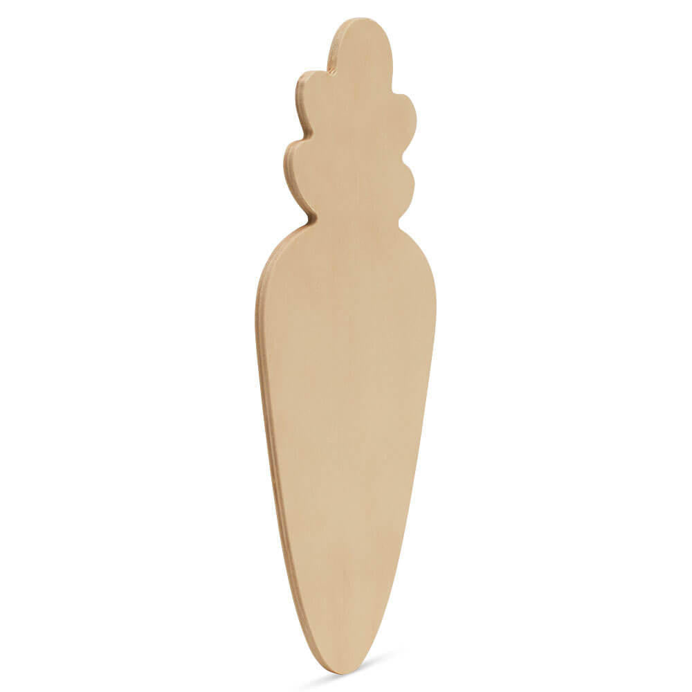 Woodpeckers Crafts Wood Carrot Cutout, Large, 12" x 5"